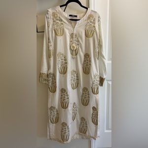 Khaadi Embroidered Kurti / long shirt size 14 Pakistani/ Indian